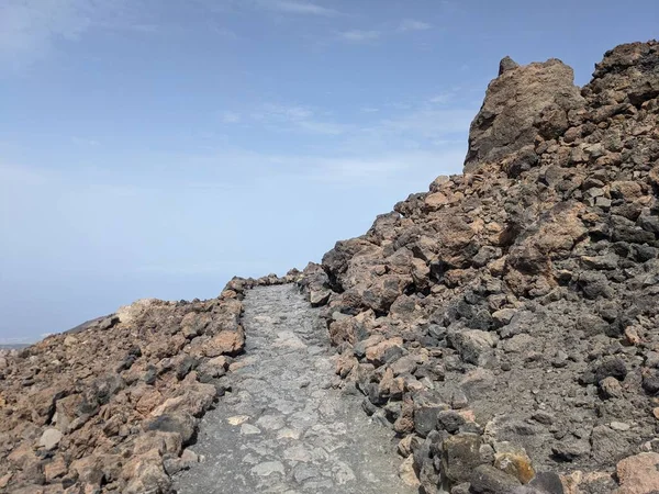 Tenerife volkanik manzarası, Kanarya Adası, İspanya