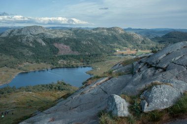 Dalsnuten Dağı, Stavanger, Norveç, Avrupa 'nın hava manzarası