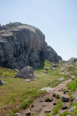 Norveç 'te granit kayalar ve dağlar