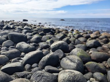 Kayalık deniz sahil güzel manzara