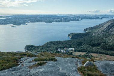 Dalsnuten Dağı, Stavanger, Norveç, Avrupa 'nın hava manzarası