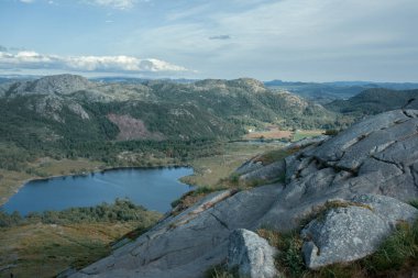 Dalsnuten Dağı, Stavanger, Norveç, Avrupa 'nın hava manzarası