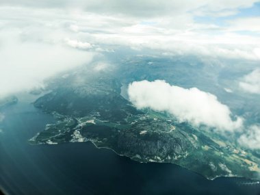  Dalsnuten Dağı - panoramik çekim, Stavanger, Norveç, Avrupa