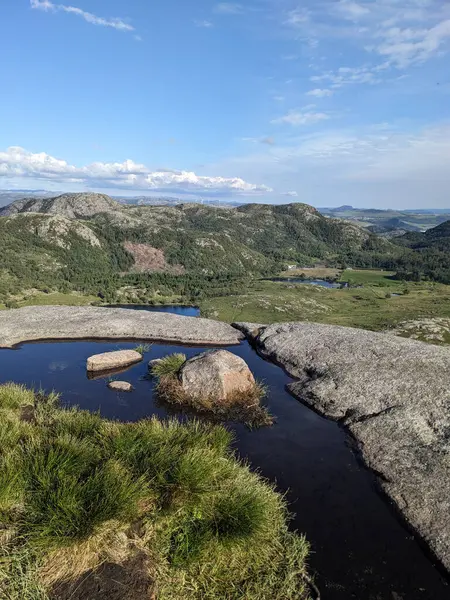 Dalsnuten Dağı, Stavanger, Norveç, Avrupa 'nın hava manzarası