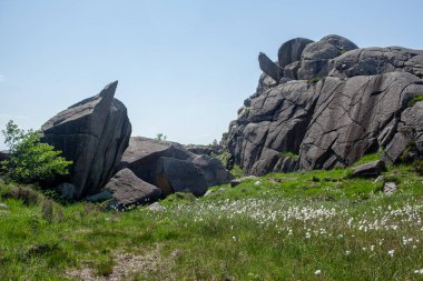 Norveç dağlarındaki dev kayalar, Trollpikken, Norveç 'teki Egersund, Avrupa 