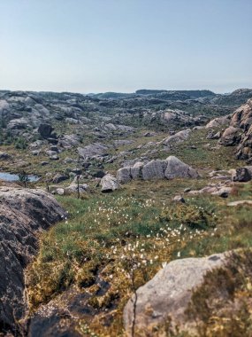 Mountain landscape with rock formations, Trollpikken, Egersund in Norway, Europe clipart