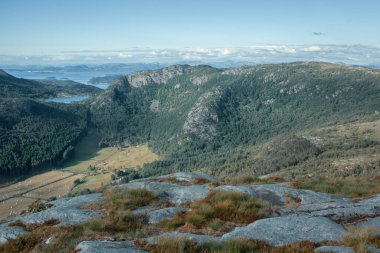 Dalsnuten Dağı, Stavanger, Norveç, Avrupa 'nın hava manzarası