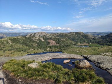 Dalsnuten Dağı, Stavanger, Norveç, Avrupa 'nın hava manzarası