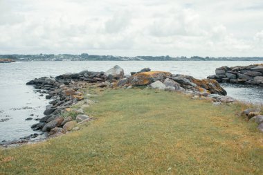 Deniz kıyısının manzarası 