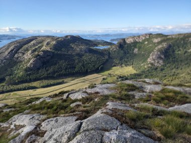 Dalsnuten Dağı, Stavanger, Norveç, Avrupa 'nın hava manzarası
