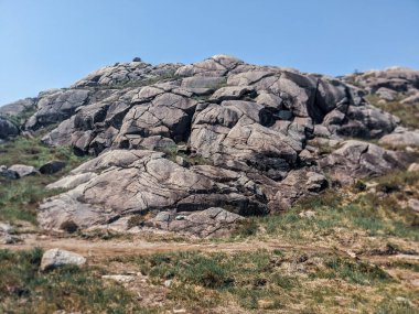 Ormandaki dağ mağarası manzarası 