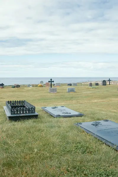 stock image Varhaug Gamle Gravlund is a cemetery located in the sea gap on the farm Varhaug in Ha municipality, Norway 