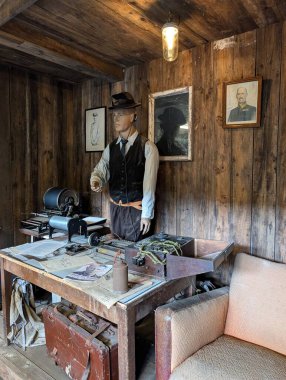 Farsund, Norveç - 29 Ağustos 2024: Festung Lista Hangar 'ın İçi, 2. Dünya Savaşı Müzesi