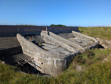 Norveç 'te terk edilmiş bir askeri sığınak 