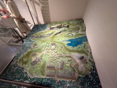 Farsund, Norveç - 29 Ağustos 2024: Festung Lista Hangar 'ın İçi, 2. Dünya Savaşı Müzesi