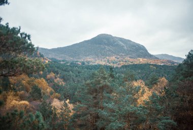 Dağlarda sonbahar manzarası