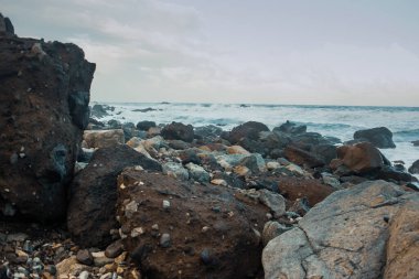 Güzel deniz manzarası, doğa arka planı