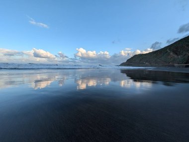 Roque de las Bodegas, Taganana, Tenerife, Kanarya, İspanya, Avrupa 'nın kayalık sahil şeridi