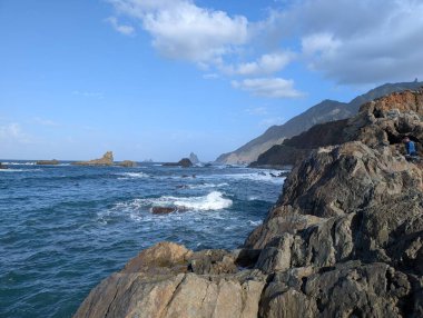 Roque de las Bodegas, Taganana, Tenerife, Kanarya, İspanya, Avrupa kıyıları
