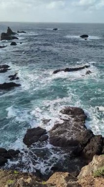 Taganana, Tenerife, Kanarya, İspanya, Avrupa 'nın Rocky kıyıları
