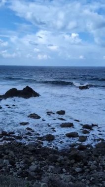 Taganana, Tenerife, Kanarya, İspanya, Avrupa 'nın Rocky kıyıları