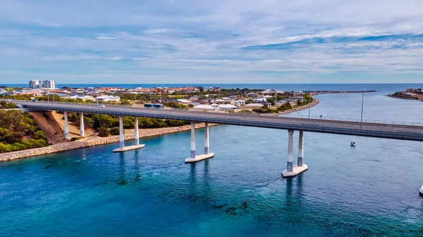 Dawesville bridge across the Dawesville Channel which is an artificial channel between the Peel-Harvey Estuary and the Indian Ocean at Dawesville south of Perth WA