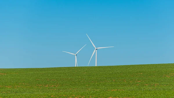 다운스 Emu Downs Wind Farm 웨스턴오스트레일리아주에 발전소이며 퍼스와 웨이에서 북쪽으로 — 스톡 사진