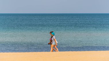 Melbourne, Victoria / Avustralya - 11 / 01 / 2019 St Kilda Beach, Port Phillip 'te Melbourne şehir merkezine 6 kilometre uzaklıkta bulunan bir plajdır. Melbourne 'un en ünlü plajı..
