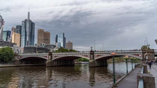 Melbourne Victoria Australie 2019 Les Ponts Melbourne Sont Porte Ouest — Photo
