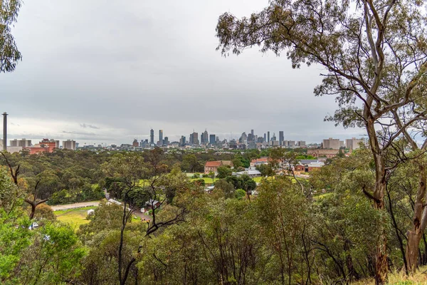Melbourne Victoria Australia 2019 Melbourne City Panorama View — Foto de Stock