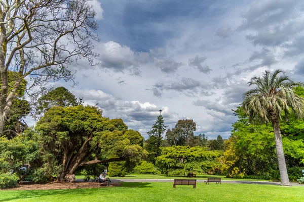 Melbourne Victoria Australien 2019 Menschen Genießen Die Entspannende Umgebung Der — Stockfoto