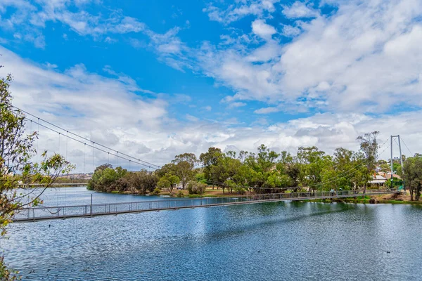 Northam Australien 2020 Die Hängebrücke Über Den Avon River Northam — Stockfoto