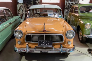 York, WA - Avustralya 11-16-2020. 1957 Holden FE York Motor Müzesinde sergileniyor.