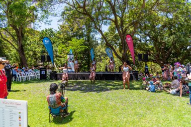 Perth, WA / Avustralya - 11 / 17 / 2019 Konsolosluk Dünya Gıda Festivali, Perth çevresindeki toplulukların bir araya geldiği Hükümet Bahçeleri 'nde düzenlenen yıllık bir etkinliktir..