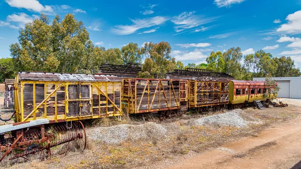 Northam Australia 2020 Old Train Passenger Carshes Northam Railway Station — 스톡 사진
