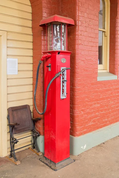 Northam Austrálie 2020 Old Fuel Pump Display Northam Railway Station — Stock fotografie