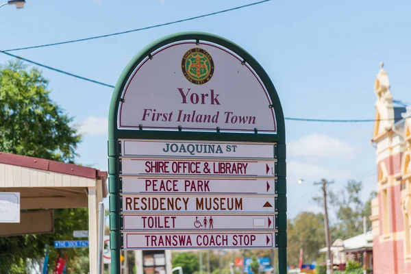 York Australia 2020 约克是澳大利亚西部最古老的内陆城镇 位于雅芳河畔 距珀斯以东97公里 — 图库照片