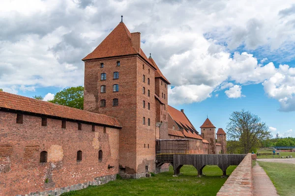 Hrad Teutonského Řádu Malborku Hrad Století Který Nachází Blízkosti Města — Stock fotografie