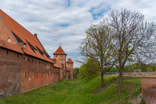 Castelo Ordem Teutônica Malbork Castelo Século Xiii Localizado Perto Cidade — Fotografia de Stock