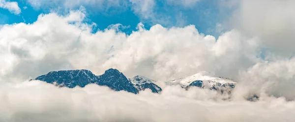 stock image Zakopane, Podhale / Poland - 05/16/2019. The Tatra Mountains are part of the Carpathian mountain chain in eastern Europe, create a natural border between Slovakia and Poland.