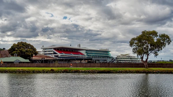 Flemington Racecourse Een Belangrijke Paardenrenbaan Melbourne Victoria Australië Rechtenvrije Stockfoto's