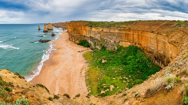 Apóstoles Magníficas Pilas Rocas Que Elevan Majestuosamente Desde Océano Austral —  Fotos de Stock