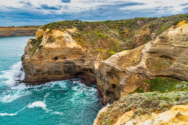 Salvaje Océano Austral Tallado Una Impresionante Colección Pilas Rocas Bahías —  Fotos de Stock