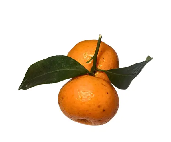 beyaz zemin üzerine tatlı turuncu meyve