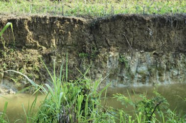 Ablasyon, nehrin etrafındaki toprağın aşınması.