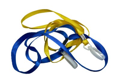 Güzel ve güzel kurdelelerden yapılmış dekoratif süsler.