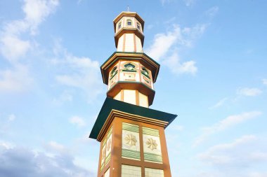 The mosque tower is elegant and luxurious clipart