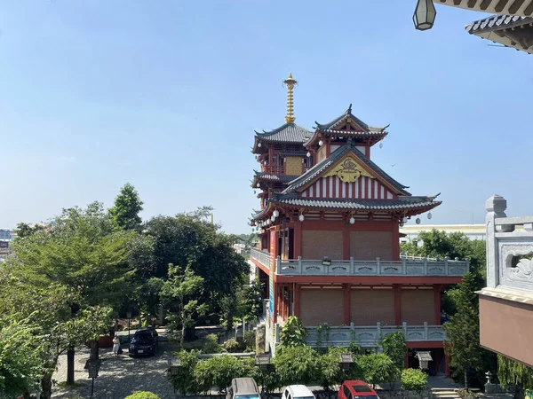 Vista Khanh Mosteiro Templo Japonês Chi Minh City Vietnã — Fotografia de Stock