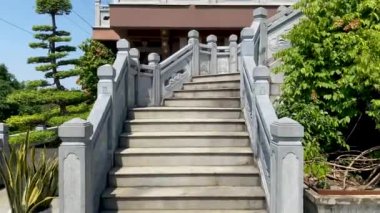 Ho Chi Minh Şehri, Vietnam - 16 Ekim 2022: Khanh An Manastırı 'ndaki Bacoly' den Sahne - Vietnam 'daki Japon Tapınağı