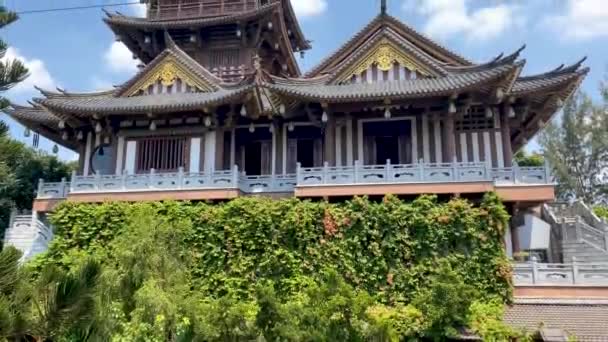 Chi Minh City Wietnam Paź 2022 Widok Klasztor Khanh Japońska — Wideo stockowe